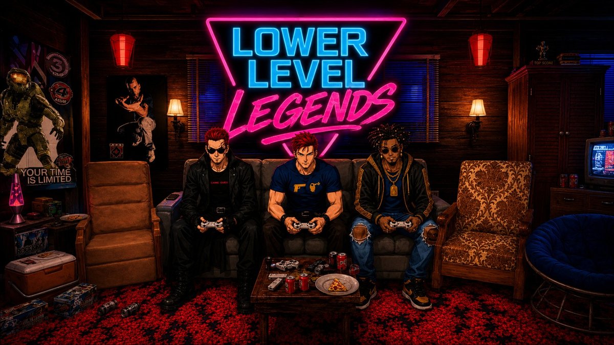 Lower Level Legends: The Sitcom: The end frame of the logo intro. This is a mockup, not footage.